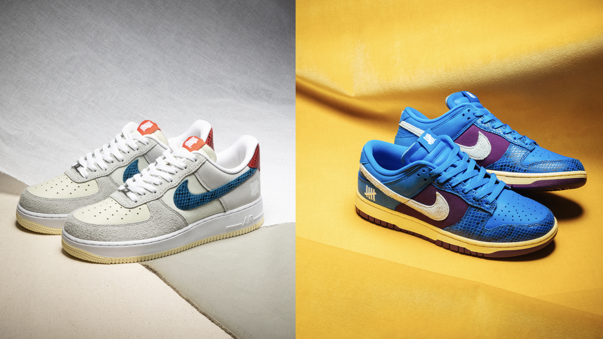 UNDEFEATED x NIKE DUNK VS AF1「5 ON IT」系列即将推出